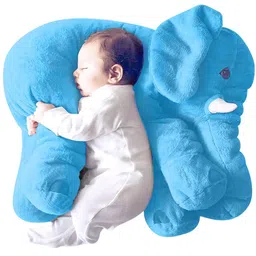 DearJoy Kids Blue Cotton Elephant Shaped Baby Pillow-picture-21