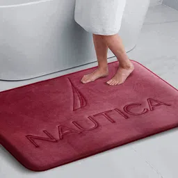 Nautica Maroon 2000 GSM Anti-Skid Bath Mat-picture-11
