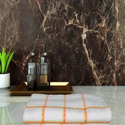 Athom Living Orange 3 Pieces Checked 210 GSM Pure Cotton Quick Dry Hand Towels-image-6
