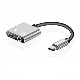 USB-C Type-C To 3.5Mm Jack Headphone Adapter with Charging support image 2