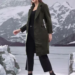 kotty Cotton Blend Solid Coat For Women-picture-26