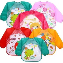 esscubes enterprise Full Sleeves Cartoon Animal Waterproof Reusable Plastic Silicone Baby girl boys-picture-20