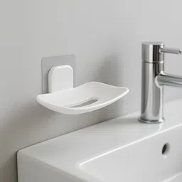 peijinsart Self Adhesive Soap Dish | Wall Mounted Plastic Soap Holder With Drainage-picture-14