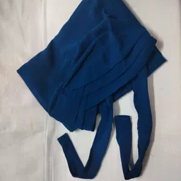 alhamzah Solid Georgette Women Dark Blue Scarf, Stole, Fancy Scarf image 5