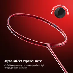hundred ENERGY BURST 18 Red Strung Badminton Racquet image 2