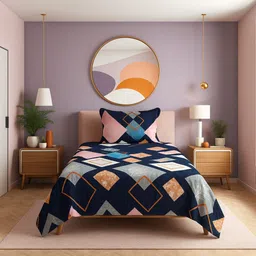 schp Woolen, Velvet Single Flat 240 TC Printed Bedsheet-picture-33