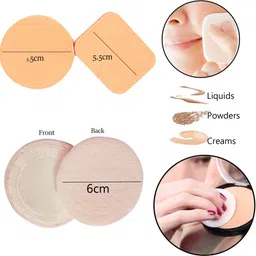 mgp fashion Sponge Puff Cleansing Facial Sponges Cosmetic Puff Face Cleaning Washing Puff Beauty Makeup cream, mousse, concealer .Foundation Beauty Blender (Multicolor) image 2
