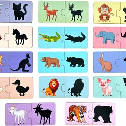 kiddiwinks Animal Matching shadow 2 Piece Puzzle-picture-11