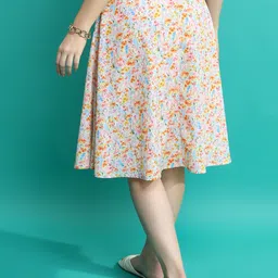 tokyo talkies Women Printed A-line Multicolor Skirt image 2