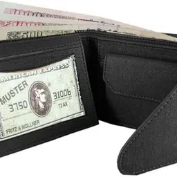 keyur Men Casual Black Artificial Leather Wallet image 3