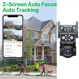 SROPX Smart 8MP Dual Lens WiFi Camera | PTZ 360° 4K View with Voice Audio Security Camera image 5