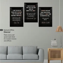 decoozy Modern Motivational Wall Poster | Home Office Café Gym Bedroom | Student Success Quotes 12x 18 Inch (Pack of 3) Paper Print image 2