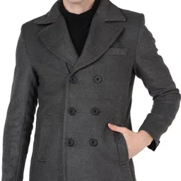 essentiele WOOL BLEND Solid Coat For Men-picture-20