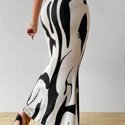 tandul Women Printed Regular Multicolor Skirt image 2