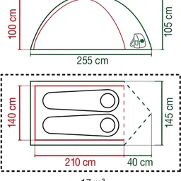 Darwin 2 Person Tent Outdoor Camping Tent Tent - For 2 Person (Get Free 2 Coleman BYOT Camping Nightout Event Passes) image 2