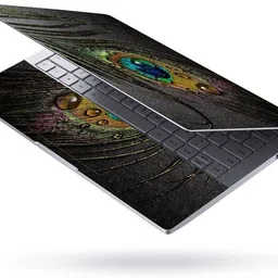 Flipkart SmartBuy Combo of Full Body Laptop Skin and Mouse Pad - Peacock Feather Art No Residue Removable Self Adhesive Vinyl Reusable Laptop Skin Compatible for 15.6 inch-picture-16