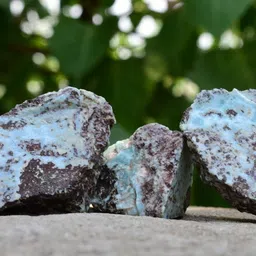 healings4u Raw Rough Stone - Larimar 250 Grams unpolished Raw Regular Asymmetrical Crystal Stone image 4