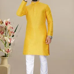 shivgarment Men Jacquard Kurta Pyjama Set-picture-28