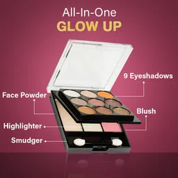 hilary rhoda Glow Up Face Palette | Highly Pigmented Face Palette | 20.6g (Shade 01) image 3
