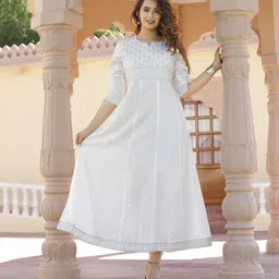 gadodiya Women Embroidered Viscose Rayon Anarkali Kurta-picture-19