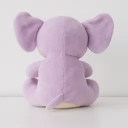toyingly Soft Plush Elephant Stuffed Animal, Purple and White, Large Size, Blue Eyes - 30 cm image 3