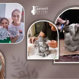 ganesh pottery Shadu Matti Grey Clay Powder Organic, Eco-Friendly Ganesha Making, Modeling Art Clay image 3