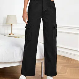 kotty Women Regular High Rise Black Jeans image 1