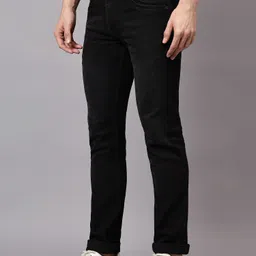 cantabil Men Regular Mid Rise Black Jeans image 3