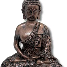Handcrafted Meditating Buddha Statue for Home, Office and Gift Decorative Showpiece - 17.78 cm-image-62