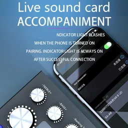 urban infotech V8 Portable Audio Mixer Interface, Bluetooth Sound Card for Recording/Podcast Digital Sound Mixer image 5