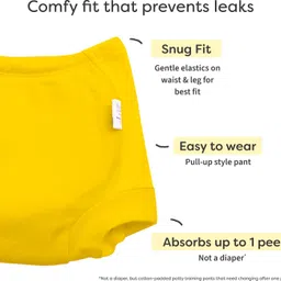 superbottoms Padded Underwear for Potty Training & Mess-Free Diaper-Free time | 3-4Y | 3pcs image 5