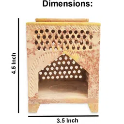 Beige Soapstone Jali Oil Diffuser with Essential Oil by Katkaria Creations image 3