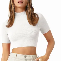 dream beauty fashion Casual Regular Sleeves Solid Women White Top-picture-30