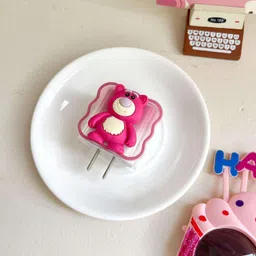 ZimniasO Charger Cover for iPhone 18W-20W Charger, Cute 3D Design charger protector with Cable Protector image 2