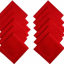 QUEERY Cotton Handkerchiefs Hanky For Men ["Red"] Handkerchief-picture-37