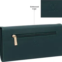 linus Casual, Formal, Party Green Clutch image 2