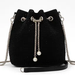 karigariindia Women Black Potli-picture-35