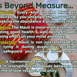 the atharva-veda KALAVA, Rakshasutra, Mauli THREAD, MOLI Dhaga | Sacred Thread - Size Medium Thread image 4