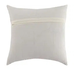 STITCHNEST Yellow & Grey Colourblocked Square Cushion Covers image 2