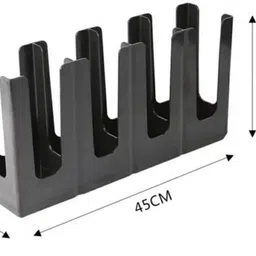 habib ABS Fibre Based 4 Grid Straight Cup Glass Holder Plastic Glass Holder image 3