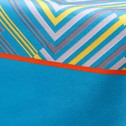 zeba Ephemera (12x84) Blue & Green Polycanvas Table Runner image 2