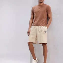 hrx by hrithik roshan Solid Men Beige Regular Shorts image 4