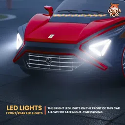 clever fox SW-555 Black car Car Battery Operated Ride On image 2