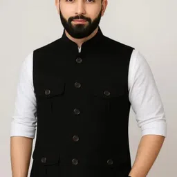 bizzeie Solid Men Waistcoat-picture-14