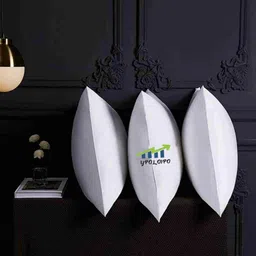 liponos LUXURY Polyester Fibre Solid Sleeping Pillow Pack of 3 image 2