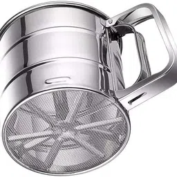 snehmurti Manual Flour Shifter Home & Kitchen Manual Mesh Flour Sugar Powder Strainer-picture-13