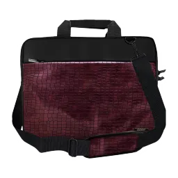 GRIPP Croc Compact Fleet Nylon Laptop Sling Bag for 13.3 & 14 Inch Laptop (Water Repellent, Burgundy)-picture-11