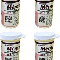 OROSTAN Sold STANDARD Mentor Blood Glucose Test Strips - 100 Glucometer Strips image 4