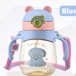 magic pebbles Eco-friendly Baby Silicon Straw Sipper Water Bottle 300ml For kids With Strap-picture-23