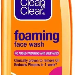 clean and clear Oil Free Foaming Face Wash image 1